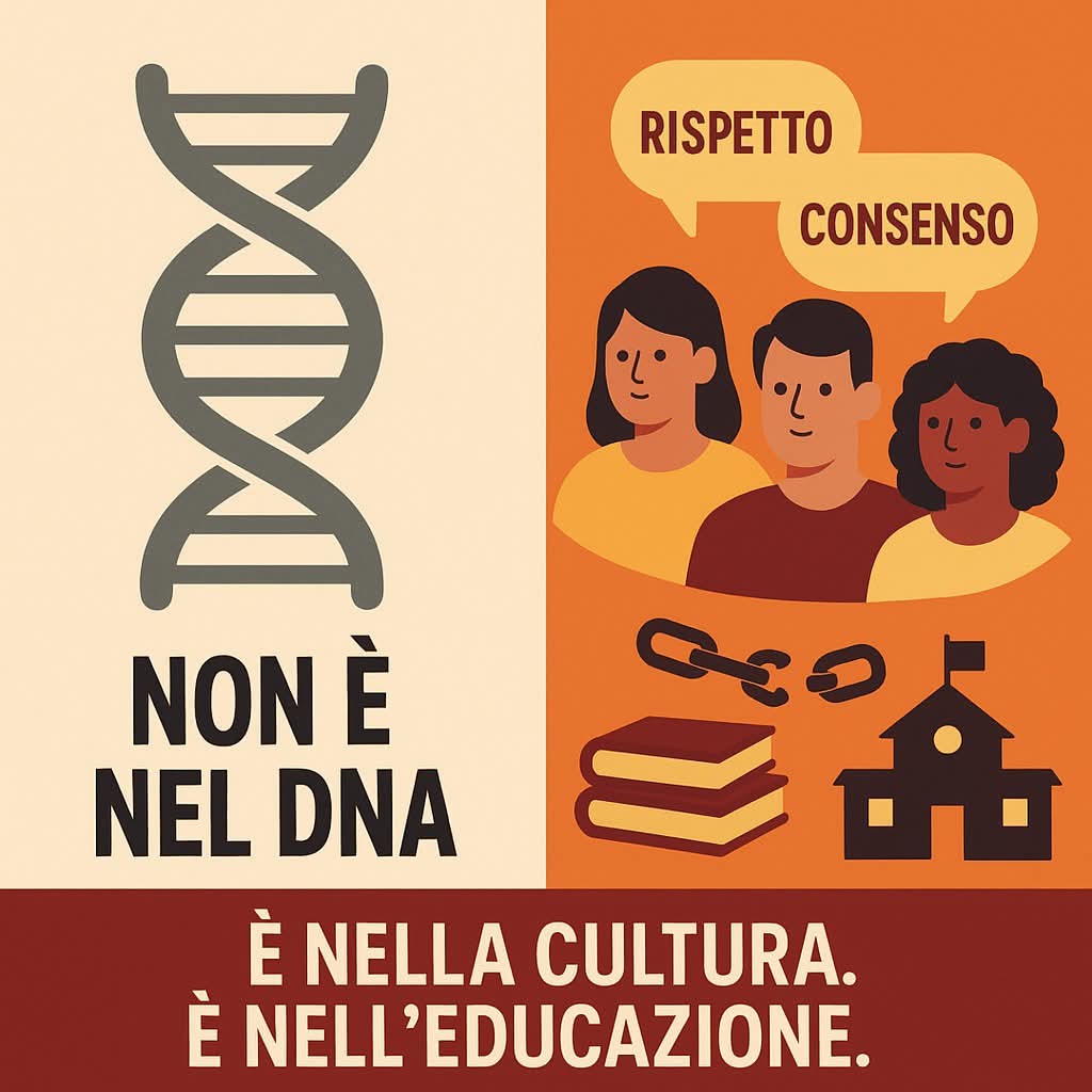 LBolzonello's tweet photo. Non facciamo sembrare inevitabile ciò che è profondamente modificabile. Non siamo prigionieri del nostro #DNA, ma possiamo #educare, #cambiare, scegliere relazioni diverse. 

#violenza https://t.co/4zEsgD9aj6