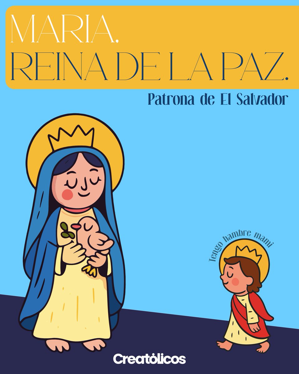Hoy El Salvador se viste de fiesta para honrar a la Reina de la Paz. Una celebración que reúne tradición, historia y devoción, recordándonos el valor de la unidad y la paz para nuestro país. 🕊️