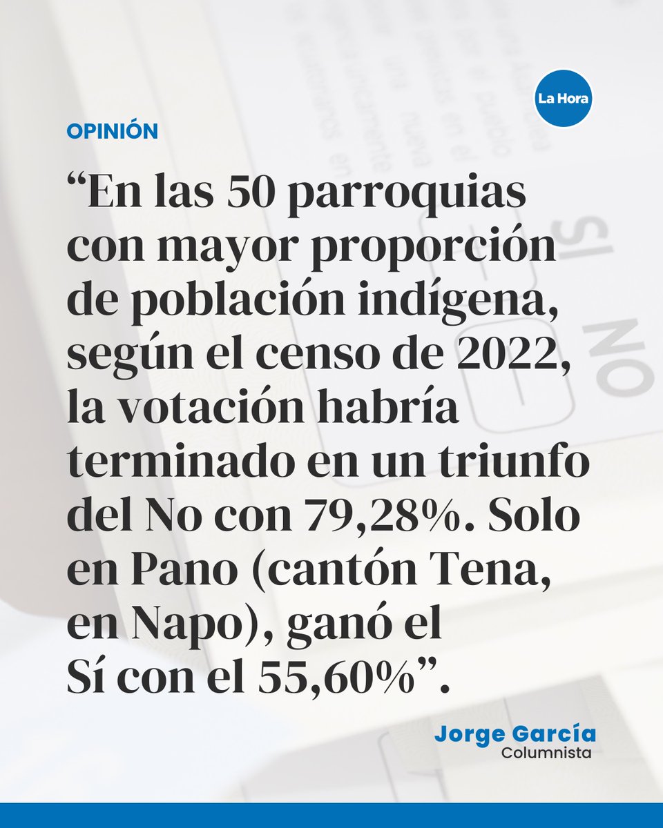 lahoraecuador's tweet photo. 🧵 Lee el análisis de Jorge García, tras los resultados electorales. https://t.co/ZSm8hUR8Sg