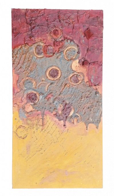 BaricsS's tweet image. A martian crater landscape. MARS IS WAITING! #mars #redplanet #space #art #painting #sandorbarics #canvas #contemporaryart #collectart