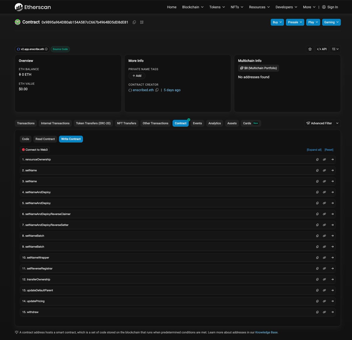 enscribe_'s tweet image. Earlier versions required developers to compute parent nodes manually. Enscribe V2 now handles those details for you using the ENS NameCoder library.

The result is a simpler API that reduces code, removes brittle steps, and keeps naming focused on clarity rather than…