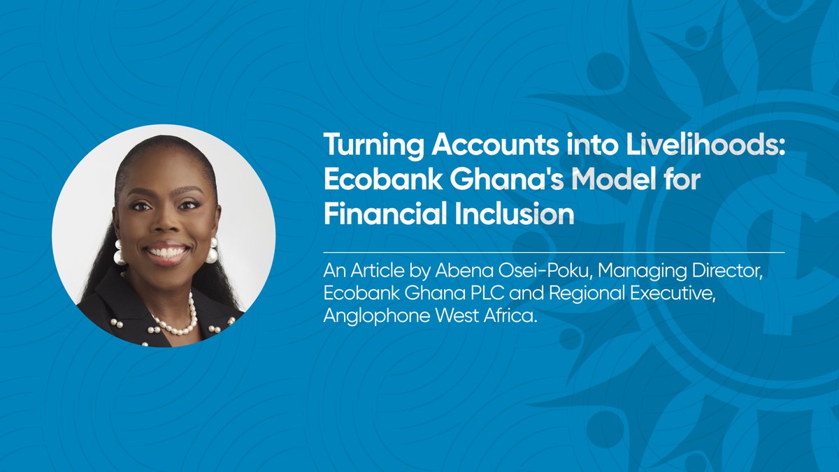 Financial inclusion must go beyond access — it must create real impact. I’m inspired every day by the stories behind our work at #Ecobank. These stories remind me why inclusion matters. Read my latest article via this link: linkedin.com/posts/abena-os…