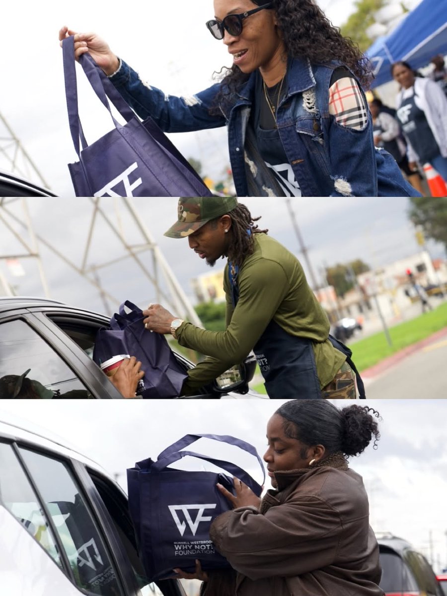 WhyNotFdn's tweet image. Grateful for another special day in South LA.

Our Why Not? Foundation’s 14th Annual Thanksgiving Meal Distribution continues the tradition @russwest44  and @ninawestbrook started to serve families in a community that means so much to them.