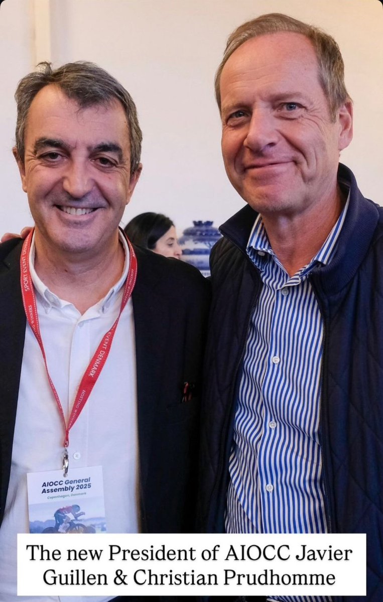 vueltasturias's tweet image. Enhorabuena a Javier Guillén por su nombramiento como presidente de la AIOCC. Un reconocimiento a su liderazgo y compromiso con el ciclismo.
Le deseamos el mayor de los éxitos en esta nueva etapa. 🚴‍♂️✨

#AIOCC #Ciclismo #Liderazgo #Enhorabuena