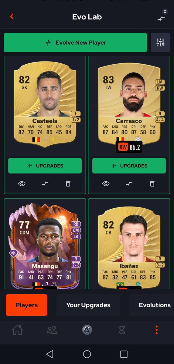 SodaDoodle's tweet photo. @FUTxGG Hey Guys, would it be possible to give you're fut gg rating in the evo tab? Right now we only see the current fut gg rating, not the rating what it could be if we add certain evolutions. https://t.co/NkZddATGLi