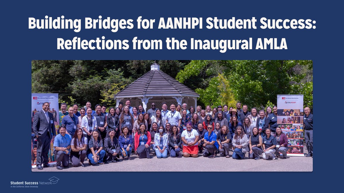 CSU_SuccessNet's tweet image. The inaugural AANHPI Middle Leadership Academy brought together teams from 22 CSU campuses to focus on data, collaboration, and practices that advance equitable belonging and student success.

Learn more: tinyurl.com/38567r9a
