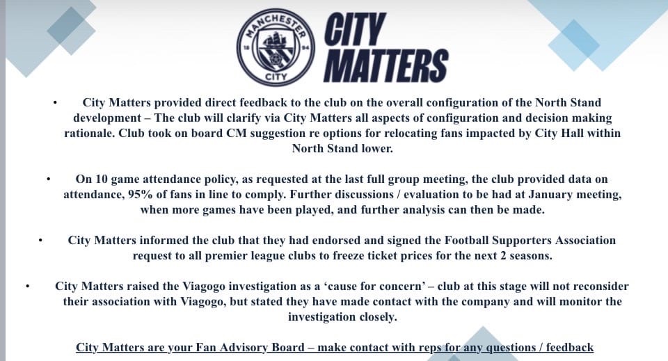 WeAre1894's tweet image. Update from @citymattersreps on North Stand evictions, restrictions &amp;amp; more. We appreciate the update- imperative club themselves apologises for poor communication - they have people on tens of thousands to do this - not hide behind volunteers.