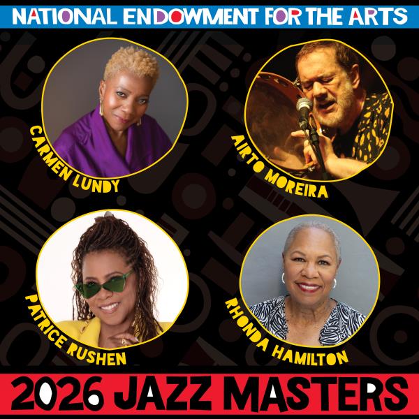 3 out of 4 of this years NEA Jazz Masters call CA their home! Congratulations to Carmen Lundy, Patrice Rushen &amp; Rhonda Hamilton for this once-in-a-lifetime achievement and for your role in one of our nation's greatest cultural gifts to the world. arts.gov/news/press-rel… #ArtsCA