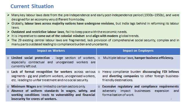PIBAgartala's tweet image. #ShramevJayate: শ্রম কোডের মাধ্যমে শ্রমিকদের নিরাপত্তা ও ন্যায্য মজুরি নিশ্চিত হচ্ছে...
দেখুন তুলনামূলক আলোচনা :
#LabourReforms
#श्रमेव_जयते
@LabourMinistry
 
@PIB_India @MIB_India