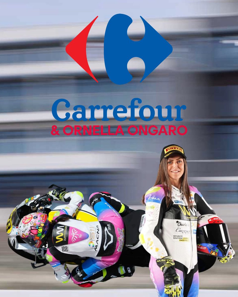 🇫🇷#Carrefour &amp; Ornella Ongaro…Restez connectés 
Merci Frédéric et Christophe 🤝
Le travail continue et d’ailleurs, de très belles nouvelles , (collaborations , partenariats , team )arrivent pour la saison 2026 ! 
Restez bien connectés 🙂🌷
#WorldWcr
#AmbassadriceSecuriteRoutiere