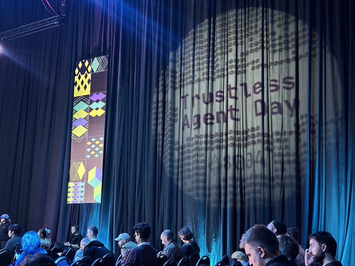 openservai's tweet image. Key takeaways from Trustless Agents Day at @EFDevcon:

&amp;gt; Agents are untrusted but inevitable
&amp;gt; AI–human communication is broken
&amp;gt; Standards make agents trustworthy

Themes we’ve been building for since day 1.