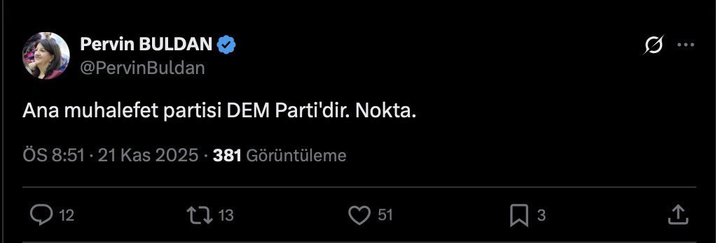 bulentmumay's tweet image. İmralı heyetindeki DEM partili Pervin Buldan bu tweetini neden sildi acaba… “Nokta” diyecek kadar kararlı iken hem de. x.com/pervinbuldan/s…