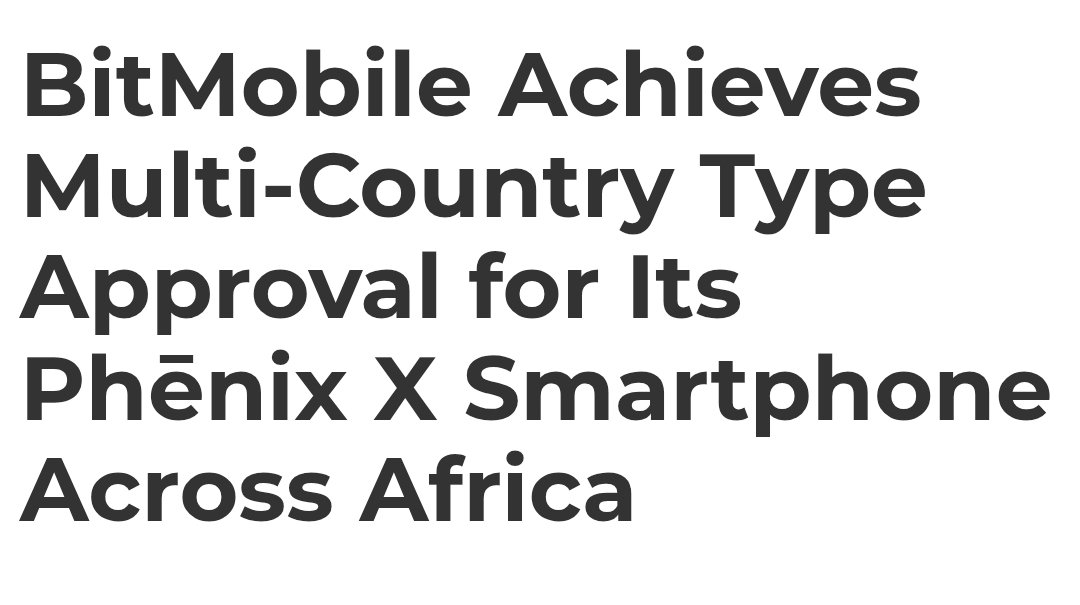 May 2024: $BioFi <a href="/BioFiGlobal/">Biometric Financial</a> “Phēnix X phones will give financial freedom to hundreds of millions in Africa”

November 2025: <a href="/BitMobileTech/">BitMobile Tech</a> just cleared regulatory hurdles in NINE countries. Phones are coming.

63% of adults in Sub-Saharan Africa still have zero bank account.