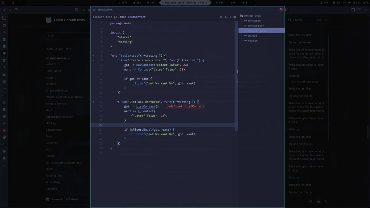 lateeftaiwo_'s tweet image. Learning Go with tests. I&apos;m loving go. decided to try a cli contact-book app. and its actually easy. we already have packages for all that. &quot;flag&quot;, &quot;os&quot;

@golang 
#golangprojects