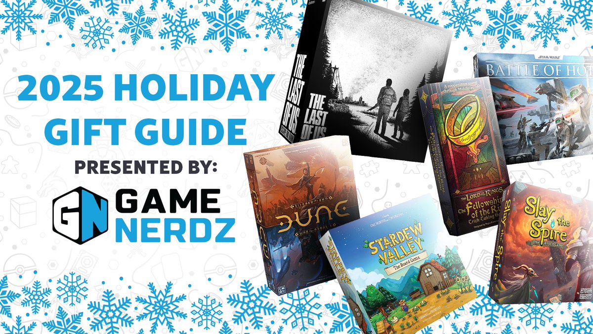 IGN's tweet image. It’s holiday shopping season again, and if someone on your list is a fan of tabletop games, board games, and card games, then we can help you find something for them. Here are some of our favorite choices from Game Nerdz. bit.ly/49ycMjH

Presented by @GameNerdzcom