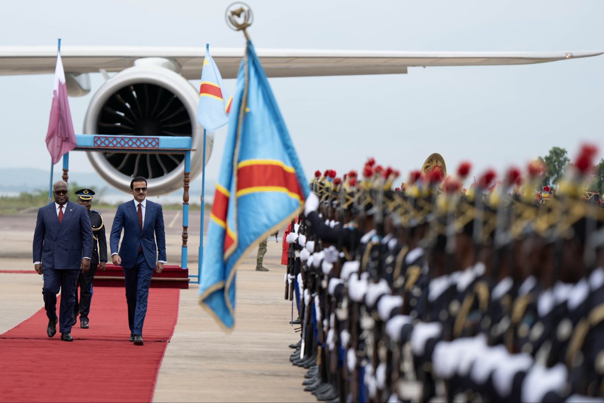 TamimBinHamad's tweet image. مباحثات مثمرة اليوم مع رئيس الكونغو الديمقراطية فيليكس تشيسكيدي نعطي من خلالها دفعة جديدة لعلاقات التعاون بين بلدينا في مختلف المجالات. تبادلنا وجهات النظر بشأن قضايا مشتركة عدة، ونتطلع لمزيد من التنسيق والشراكة بما يحقق المصالح الثنائية ويسهم في تعزيز الاستقرار والازدهار للجميع.