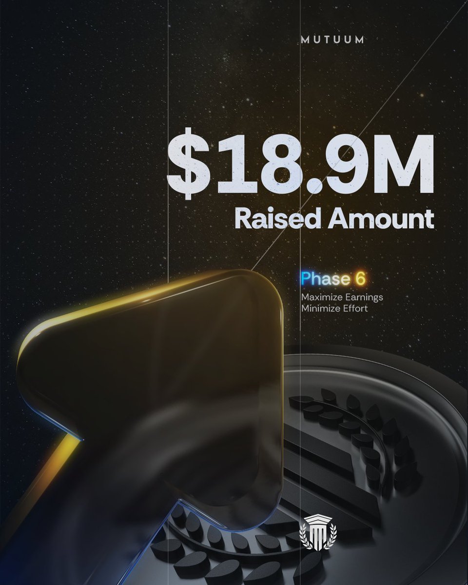 MutuumFinance's tweet image. Mutuum Finance has passed $18.9M raised. Phase 6 is 91% sold and entering final allocations. Once it closes, the price steps to $0.04 from $0.035.

Join Now: mutuum.com