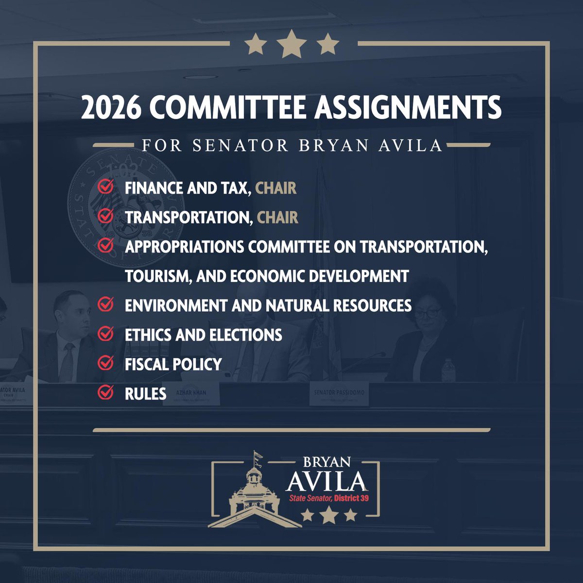 I am honored to serve the residents and families of Northwest <a href="/MiamiDadeCounty/">Miami-Dade County</a> on the following committees for the upcoming 2026 Legislative Session. #FightingforFLFamilies