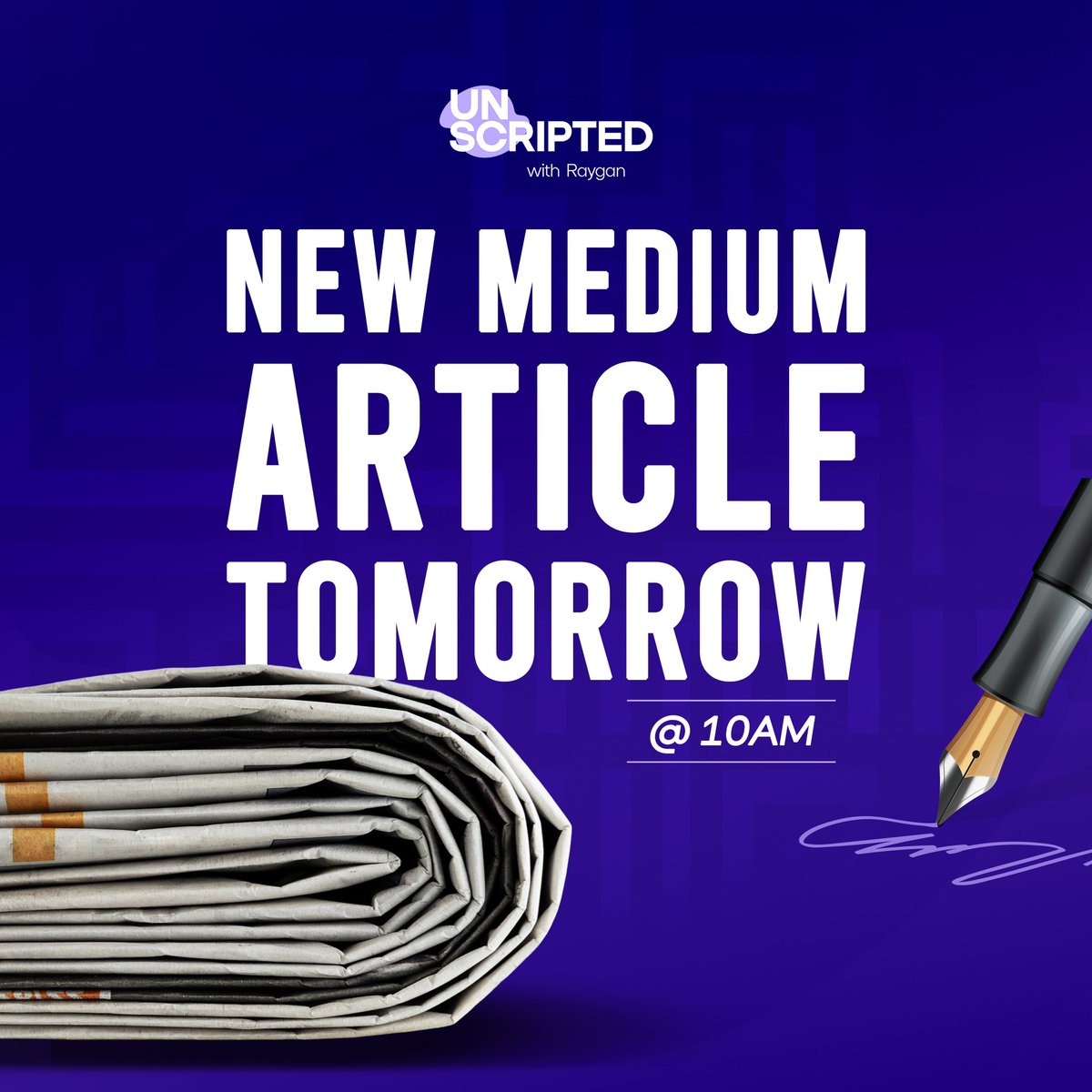 unscript_ed's tweet image. See you at 10 AM tomorrow?👀