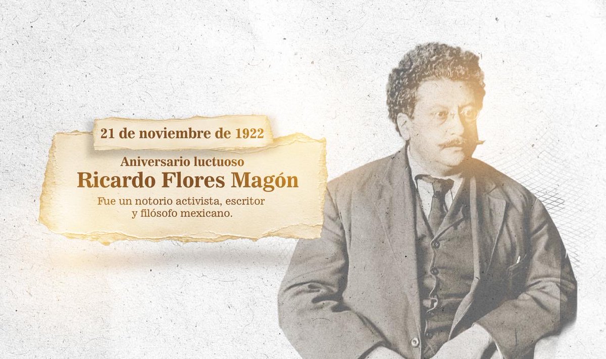 🕊️Conmemoramos el aniversario luctuoso de Ricardo Flores Magón, precursor de la Revolución y defensor incansable de los derechos del pueblo.

Sus ideas siguen guiando a quienes creemos en la justicia y la igualdad.🇲🇽⚖️