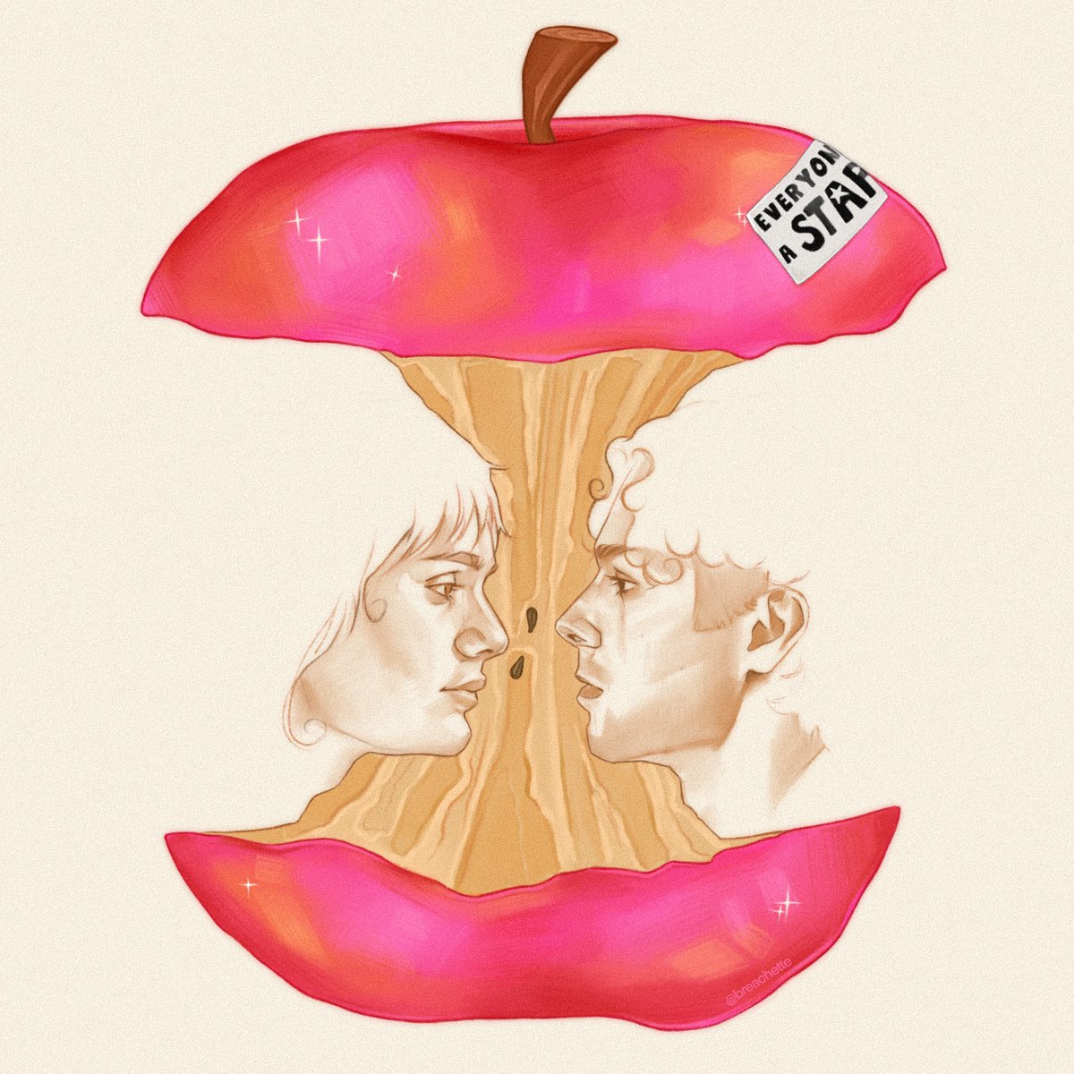 breachette's tweet photo. My first attempt at the art apple trend (or whatever it’s called) #muke #5sos ⋆˙⟡ bite the 🍎 baby ⊹ ࣪ ˖ #5sosart #everyonesastar https://t.co/AdTV7KMkHA