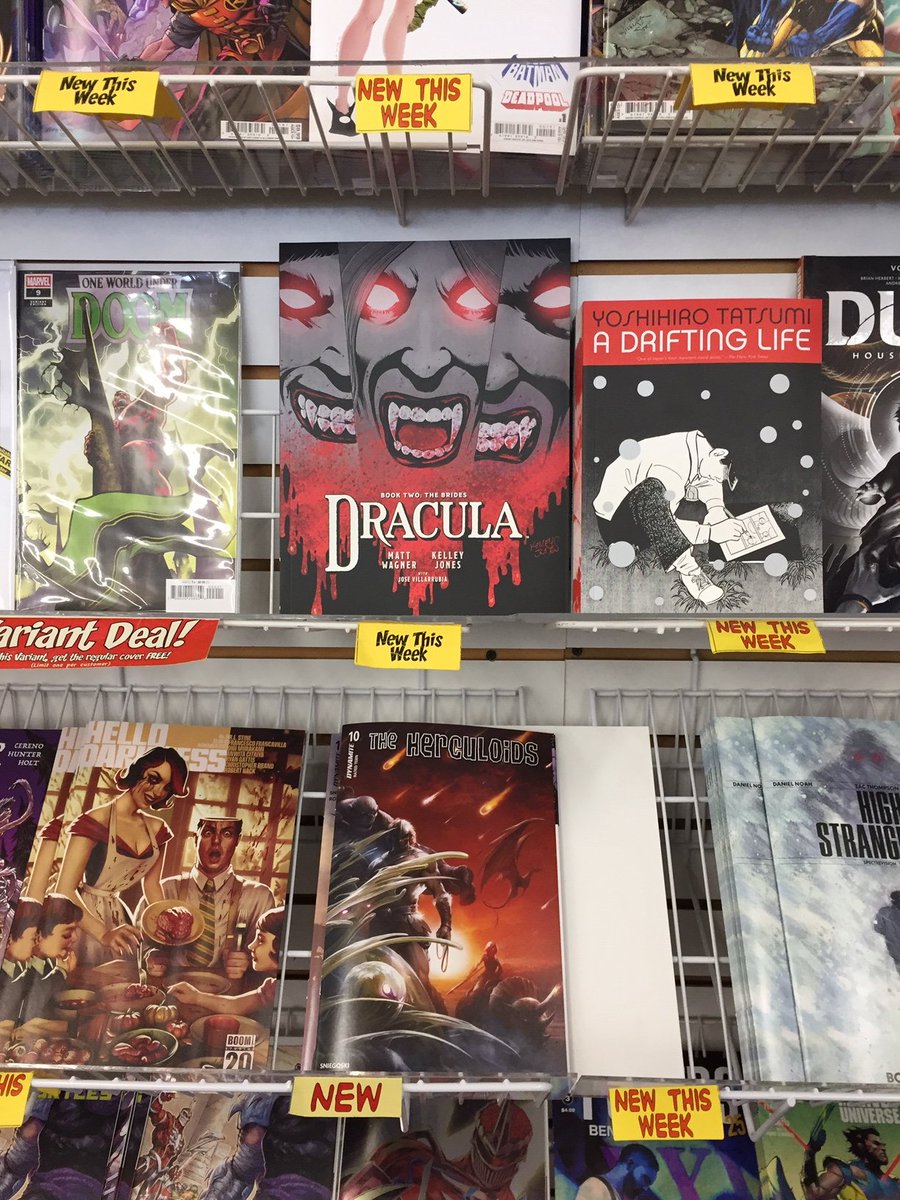 Dr. No's Comics &amp; Games Superstore in Marietta Ga, has the trade paperback of DRACULA:THE BRIDES by <a href="/kelleyjonesart/">Kelley Jones</a>  and Matt Wagner!!