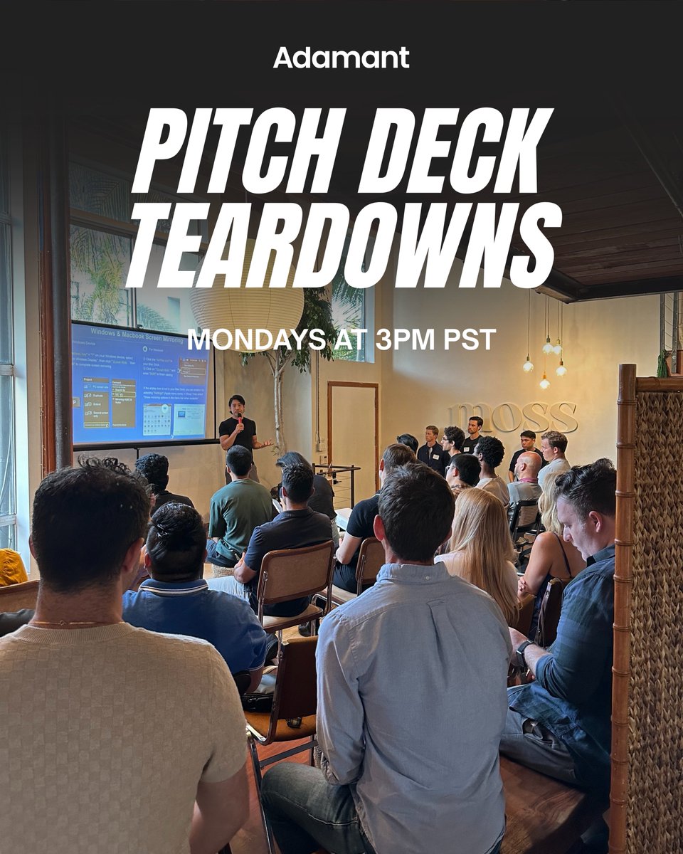 jayyeh's tweet image. Kicking off this Monday: another round of Pitch Deck Teardowns with live founder feedback via Zoom and talking through what works.

Anyone interested in jumping in and seeing it firsthand?