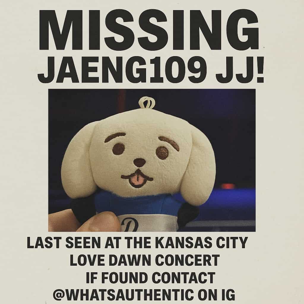Careysol_0228's tweet photo. 📣 CALLING ALL KANSAS CITY FANTASY 

My friend lost her JAENG109 At the Kansas City venue last night.
Please contact her if found.
Thank you 🫶🏻

https://t.co/Z8GRmYkpv4 https://t.co/qJwSEnoSTL