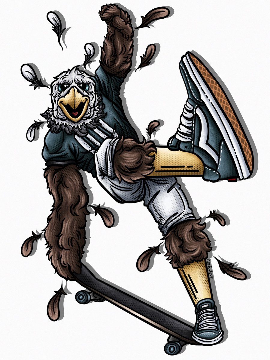mascot series continues with swoop!! 🦅 
. 
#philadelphiaeagles #eagles #swoop