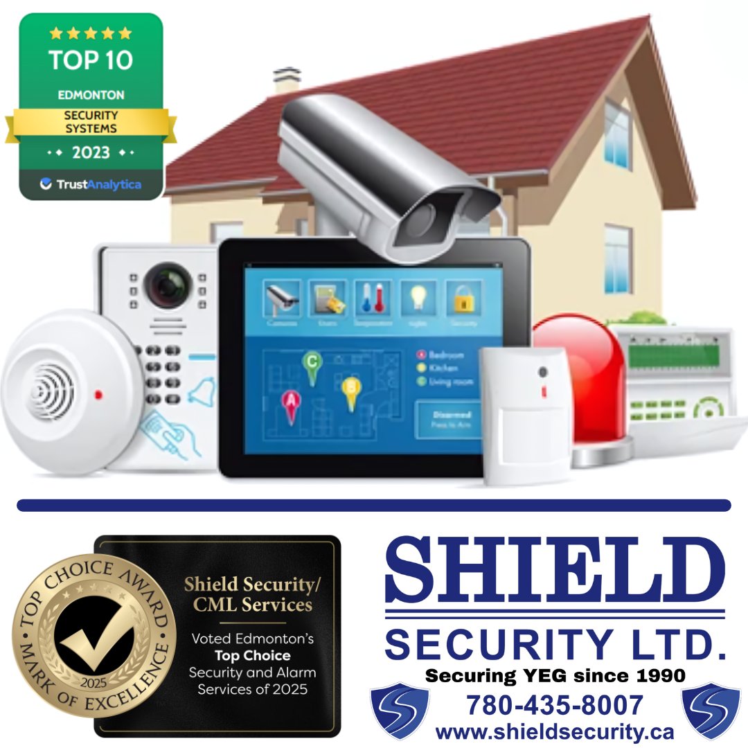 shield4security's tweet image. 🛡️#ShieldSecurity (est. 1990) The Top Choice Winner 10 years running for Security in #Yeg &amp;amp; Area

Since 1990, we pride ourselves in providing Excellence in Home (and more) Protection
📱(780) 435-8007
🌐shieldsecurity.ca

#HomeSecurity#SecurityCamera#SecuritySystem