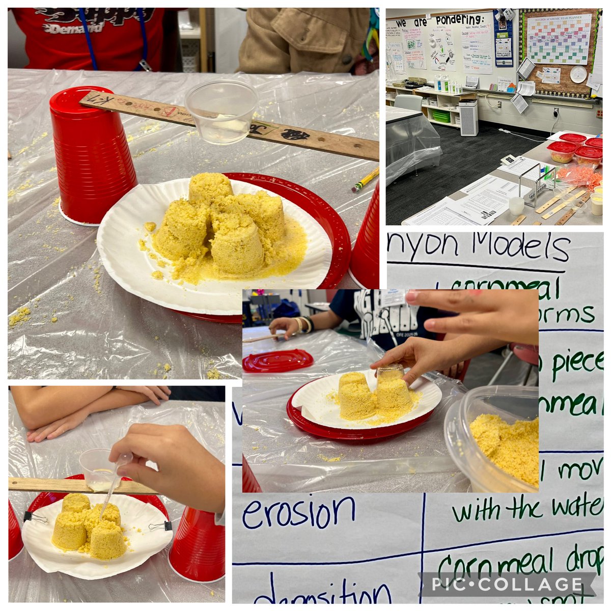 MsGloversClass's tweet image. Today @HumbleISD_OFE built landforms, &amp;amp;modeled how water reshapes them over time. Incredible conversations about W.E.D. &amp;amp; just how powerful water can be!  They even planned their own investigations by changing one variable in their models. 🔬✨
 @Humble_Science #OFEdoesScience