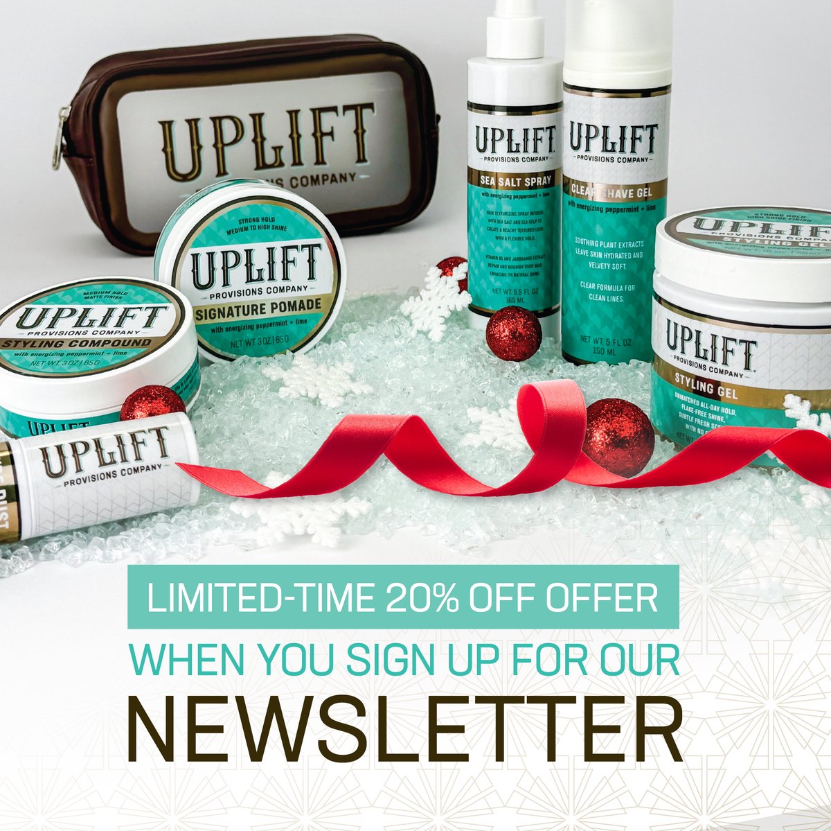 UpliftProvCo's tweet photo. Sign up for our email newsletter today and get access to a limited-time 20% off offer!

Shop here: https://t.co/wY9yhPzaci

#UpliftProvisionsCo #HolidayGift #HairCareEssentials https://t.co/WQSE7IjFA0