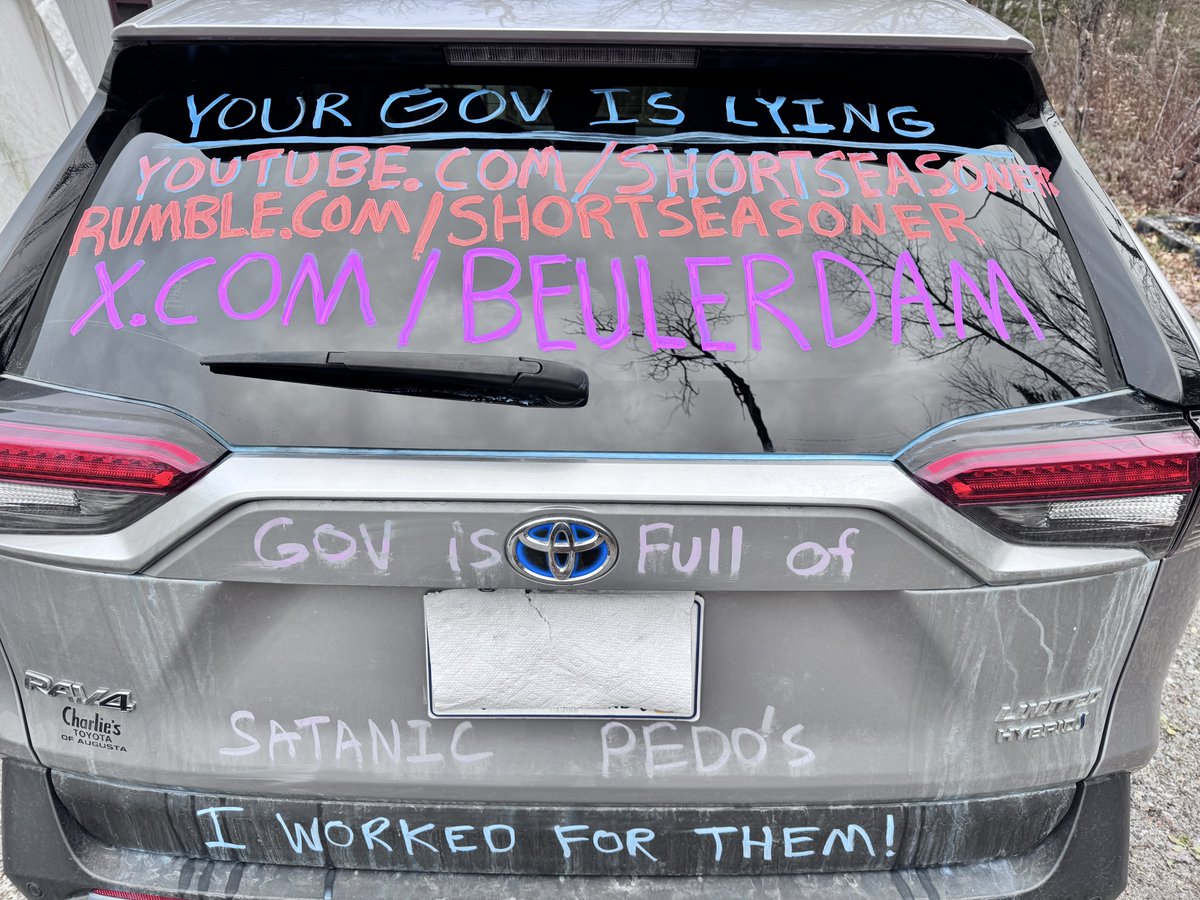 BeulerDam's tweet photo. There's plenty of ways to get truth put there.

You can always change your perspective on situations. Instead of being upset your  stuck in traffic, you could be changing lives and waling people up. 

Grab yourself some chalk markers and put whatever truths you hold dear put there for the world to see. Sure do most NPC's think i'm crazy, yep, but you have no idea what a blessing it is to randomly run into like minded individuals and to spark questions in those who are asleep. 

you may think you're alone out there, but putting these messages on my vehicle has proven otherwise. Oddly, the Father has blessed myself and others in confirming we are not alone in a sea of NPC's.