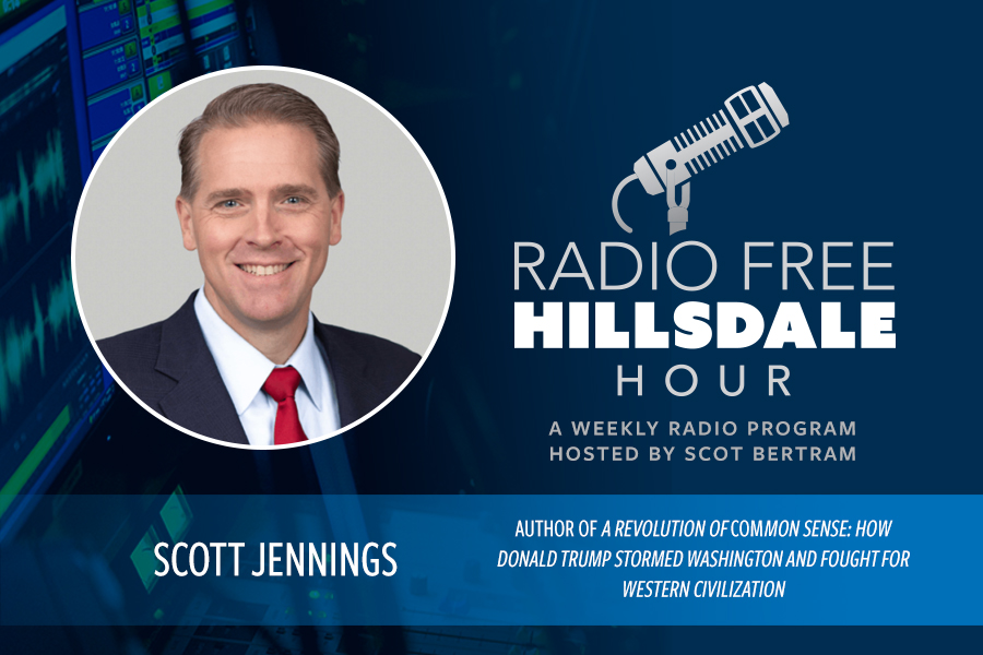 Host <a href="/ScotBertram/">Scot Bertram</a> talks with <a href="/ScottJenningsKY/">Scott Jennings</a>, senior political commentator at <a href="/CNN/">CNN</a>, about his new book, A Revolution of Common Sense: How Donald Trump Stormed Washington and Fought for Western Civilization.

And Ava Downs, a junior at <a href="/Hillsdale/">Hillsdale College</a> and a 2025 Junior Olympic