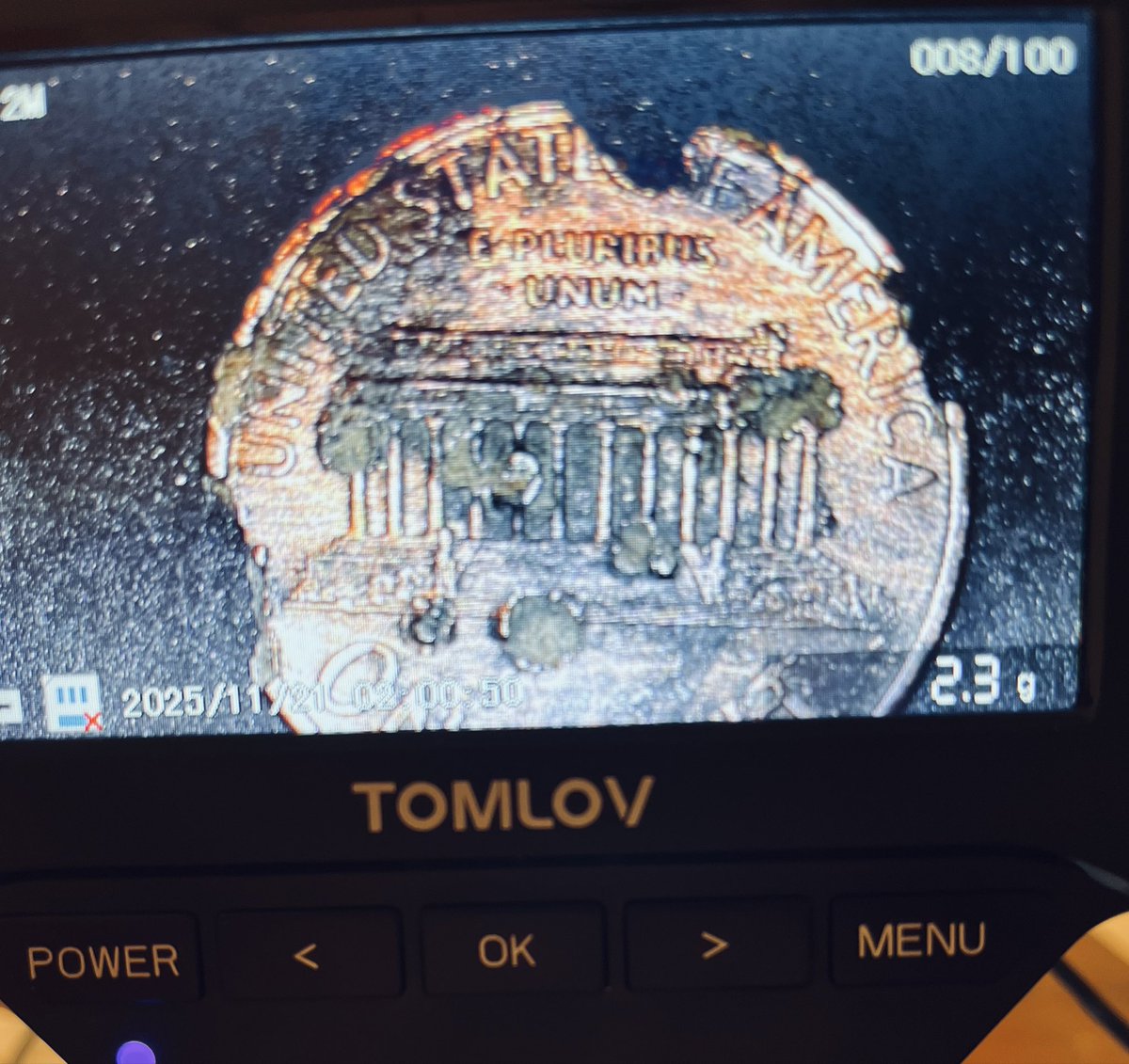 Jmadden98John's tweet image. I found this #coin when going through my jar change a Straight Clipped Planchet on a 1993 penny  #numismatist #Coincollectors