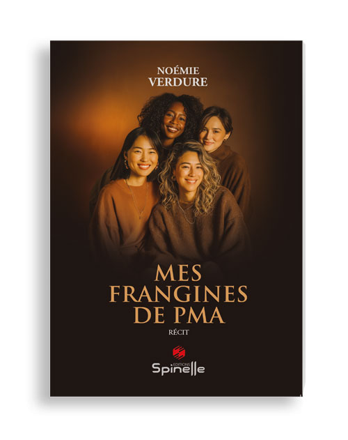 Mes frangines de PMA - Ce livre est né d’un besoin intime : celui de dire merci, d’ouvrir la parole et de faire exister les voix de femmes ayant vécu la PMA.
Mes frangines de PMA est un recueil de témoignages de femmes de l’entourage de l’autrice – cousines, amies, collègues...