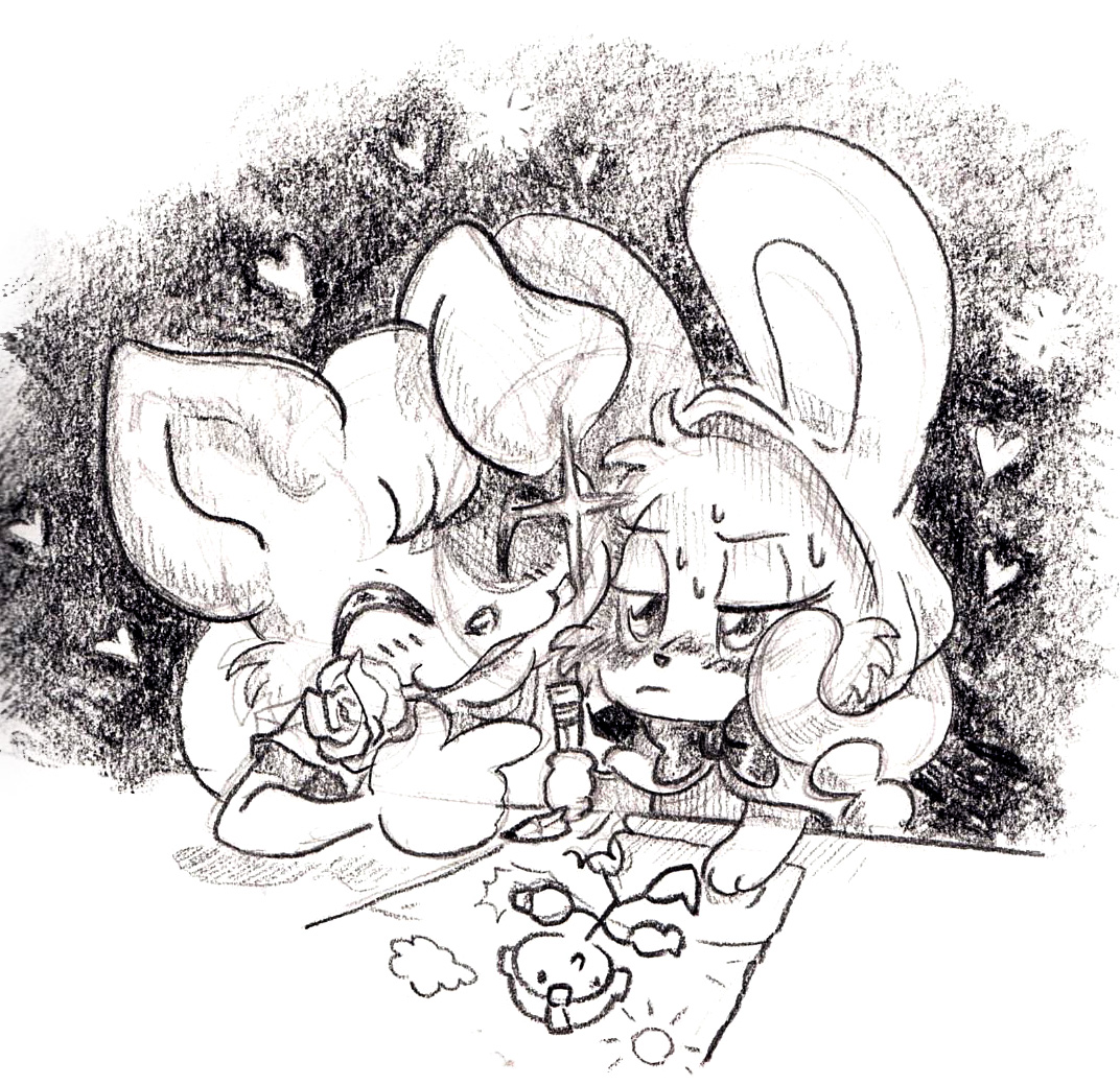 𝗕𝘂𝗻𝗯𝗶𝗲 𝗟𝗼𝗿𝗲 #𝟰

Kebunny is married to Dakitty 🐈
Like most cats he is a thirsty troll, and likes to disrupt bunbie's focus
😼💞