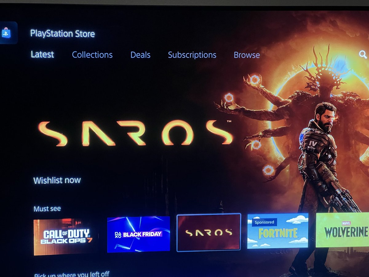 Fun to see SAROS on <a href="/PlayStation/">PlayStation</a> this weekend 🛒

Wishlist Now:
store.playstation.com/en-us/concept/…

Cant wait to share more with you all ☀️