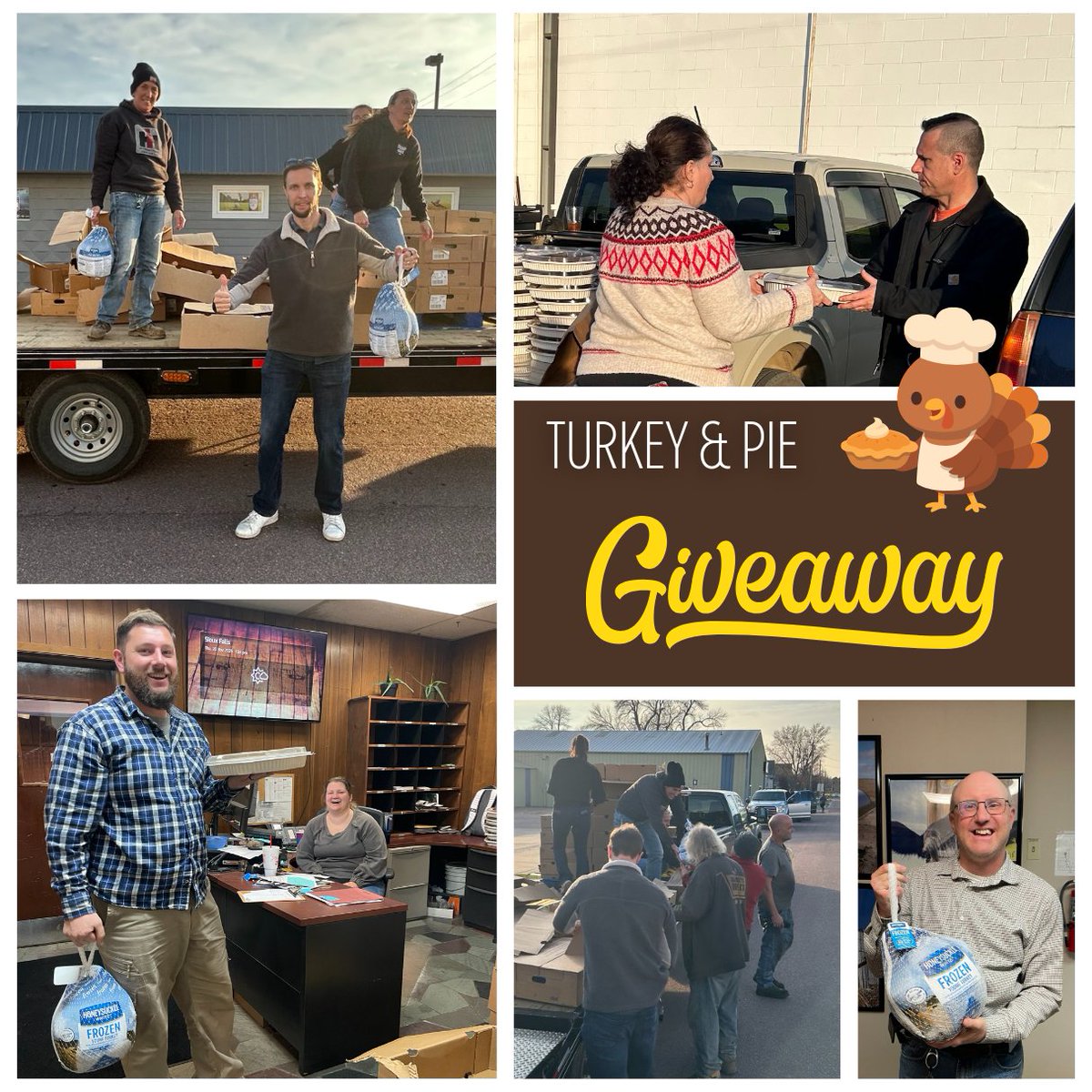 It’s #TurkeyAndPieTime! 🦃🥧 We kicked off our #Thanksgiving celebrations by treating all of our fantastic #SiouxSteel team members to turkeys and pumpkin pies. We are incredibly thankful for our team members’ hard work &amp; dedication throughout the year!

#FamilyOwned #Since1918