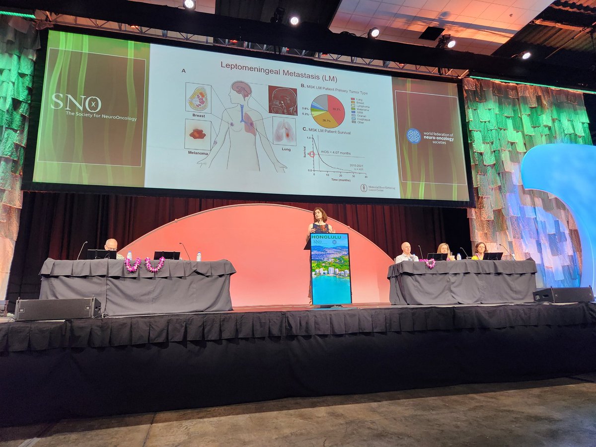 NeuroOnc's tweet image. Quinn and Zeng Spinal Oncology Keynote Lecture by Adrienne Boire: Leptomeningeal Disease. #SNO2025 #WFNOS #ScientificMeeting