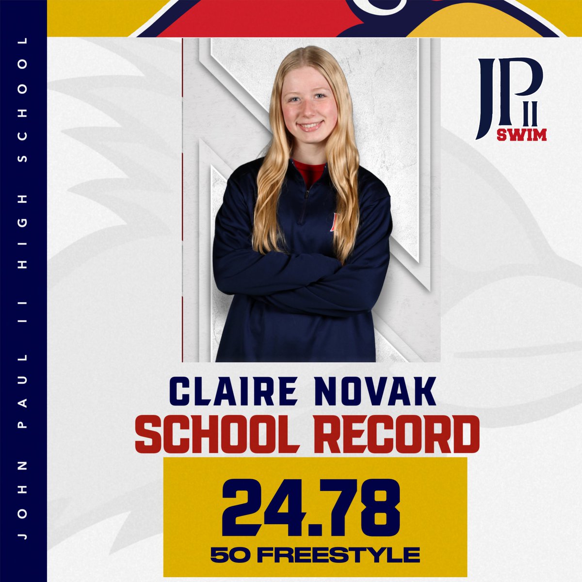 JPIIHSSports's tweet image. Claire is getting the season started with a new SCHOOL RECORD!!! #OUTWORKEVERYONE