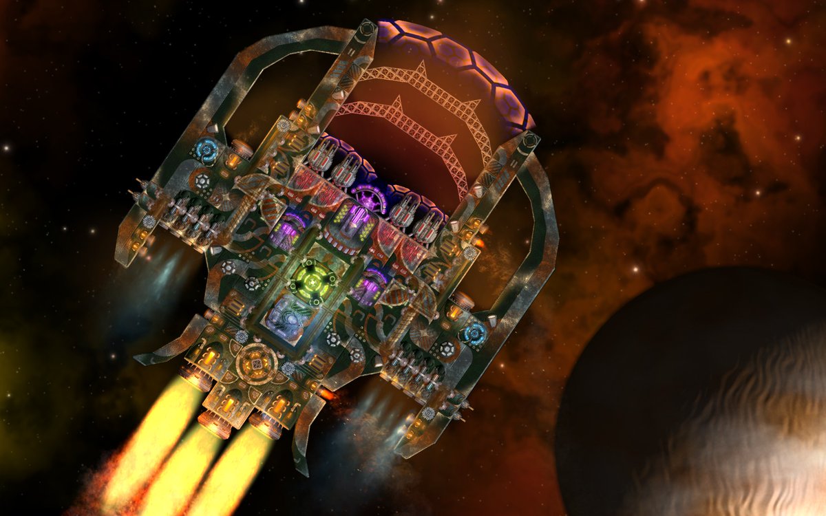 #Cosmoteer ship of the day: "Postal Service" by Mirosqueen. Build your own ship in Cosmoteer: Starship Architect &amp; Commander! Download the FREE demo and buy it on Steam: store.steampowered.com/app/799600/