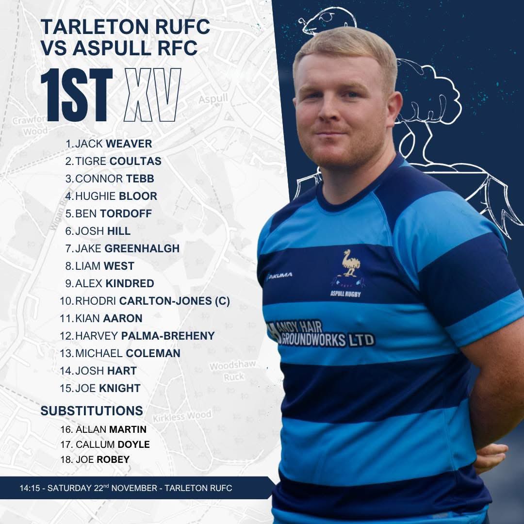 Aspullrfc's tweet image. 🏉 MATCHDAY | Tarleton RUFC vs Aspull RFC 🏉

Our 1st XV has been named for this Saturday’s fixture at Tarleton RUFC. Kick off is at 14:15

Looking forward to a good run-out this Saturday. Come down, watch some rugby, and say hello.