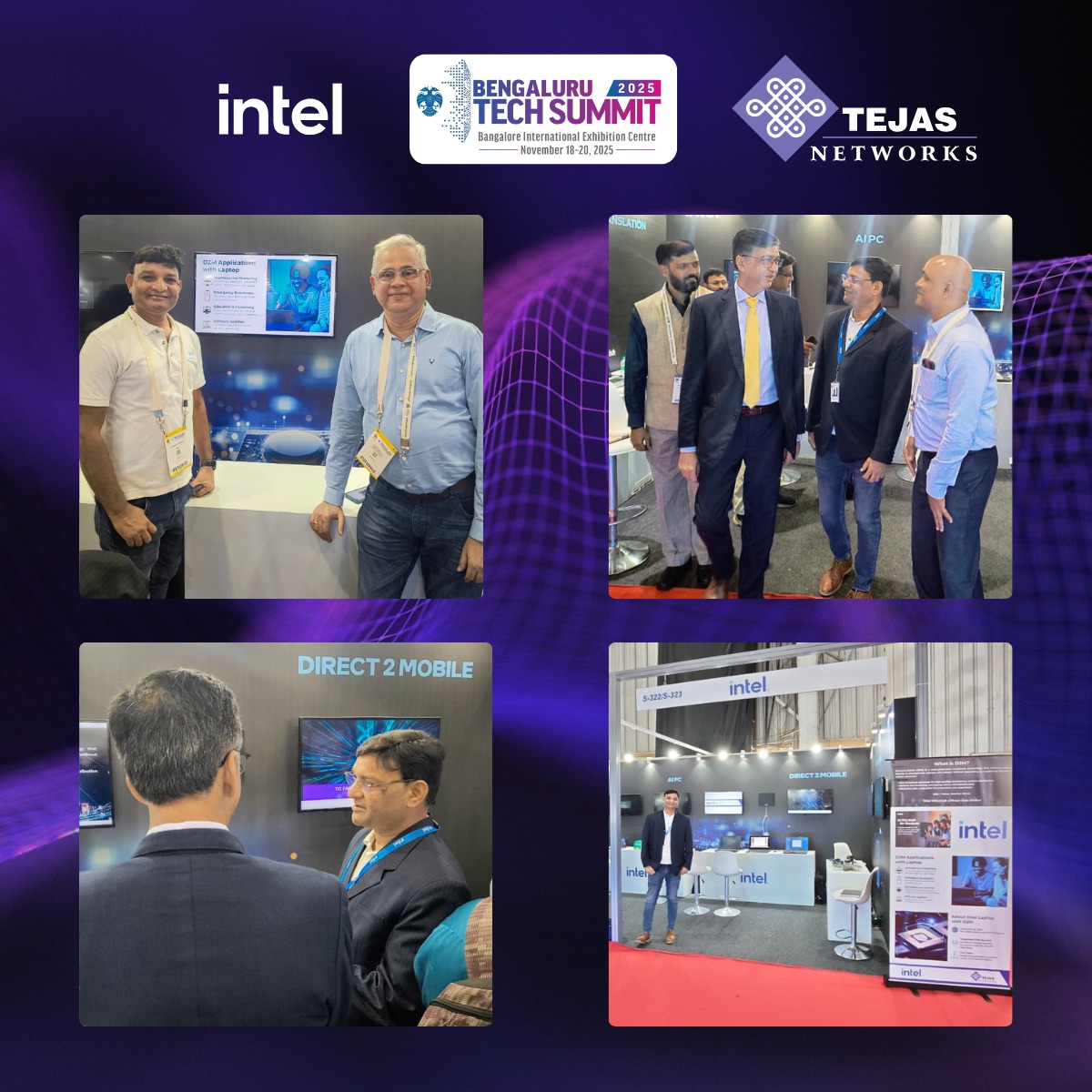 Tejas Networks’ Direct-to-Mobile (D2M) tech was showcased at BTS 2025 at Intel’s booth!Powered by Intel-based laptops, our D2M innovation brings seamless content delivery and next-gen user experiences closer to reality.
#Innovation #D2M #Intel #TejasNetworks #BTS2025
