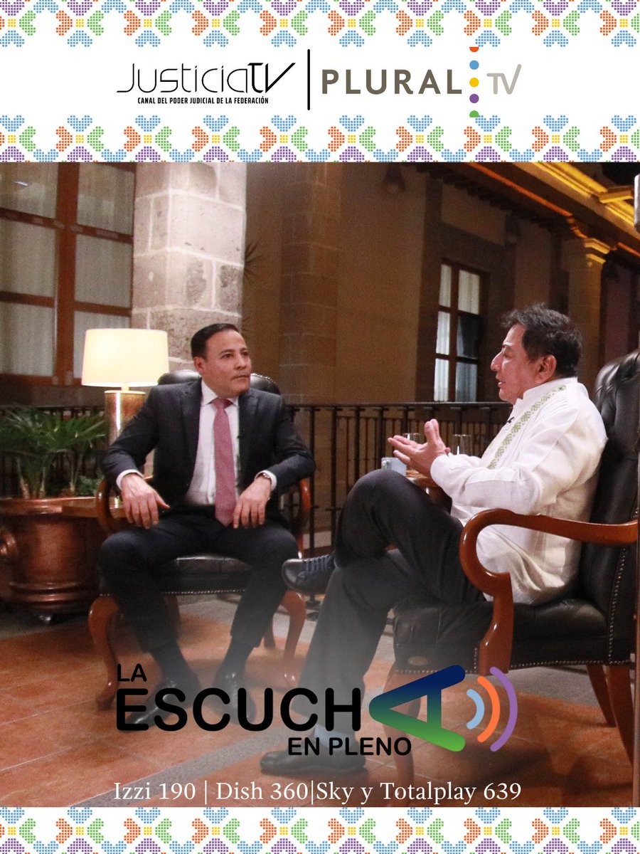JusticiaTV_MX's tweet image. #COMENZAMOS | #LaEscuchaEnPleno 🔊 por #PluralTV 

⚖️El Ministro @Giovanni_F_M desde la #NuevaCorte tiene una visión humanista de la #justicia, con perspectiva de #DerechosHumanos, además de impulsar transparencia y cercanía con la sociedad.

¡No te lo pierdas! 
Con…