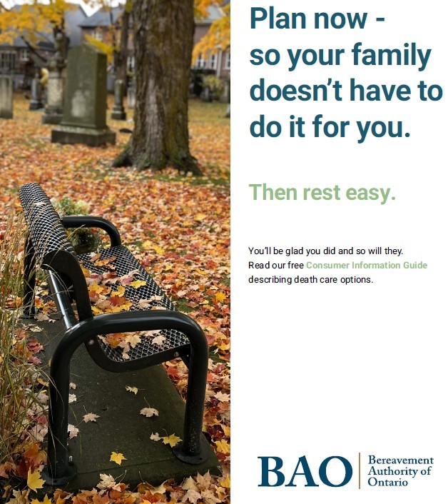 Bereavement Authority of Ontario / The BAO.ca tweet media