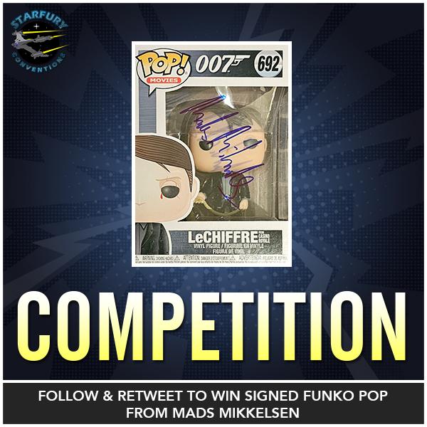 starfuryevents's tweet image. It's #competition Time!

We are giving away a @OriginalFunko of the #JamesBond villain, LeChiffre, from Casino Royal signed by the acfor who portrayed him, @theofficialmads!

For a chance to win, simply follow us and retweet this post!

Good luck!

#competitiontime