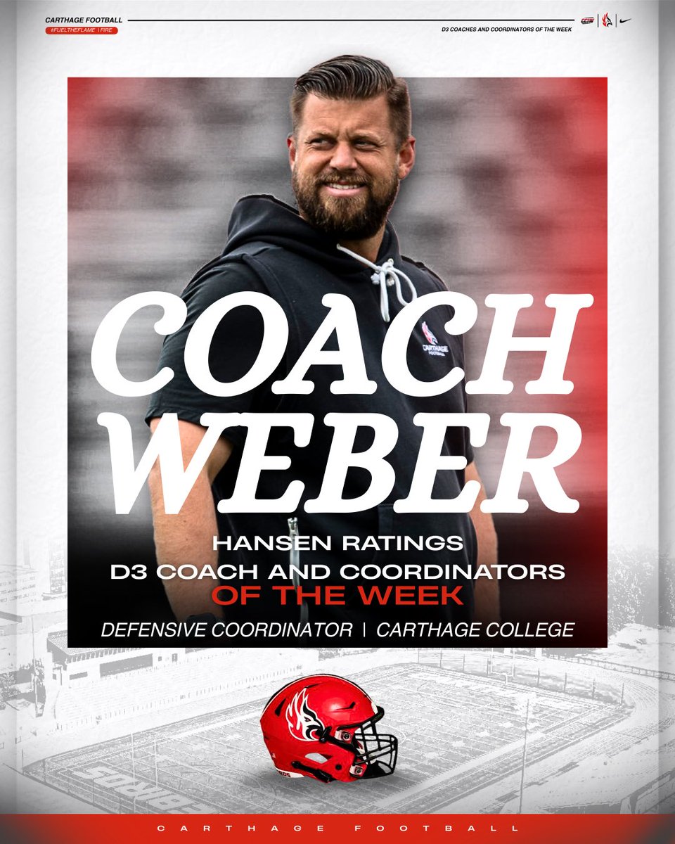 Carthage College Football tweet media