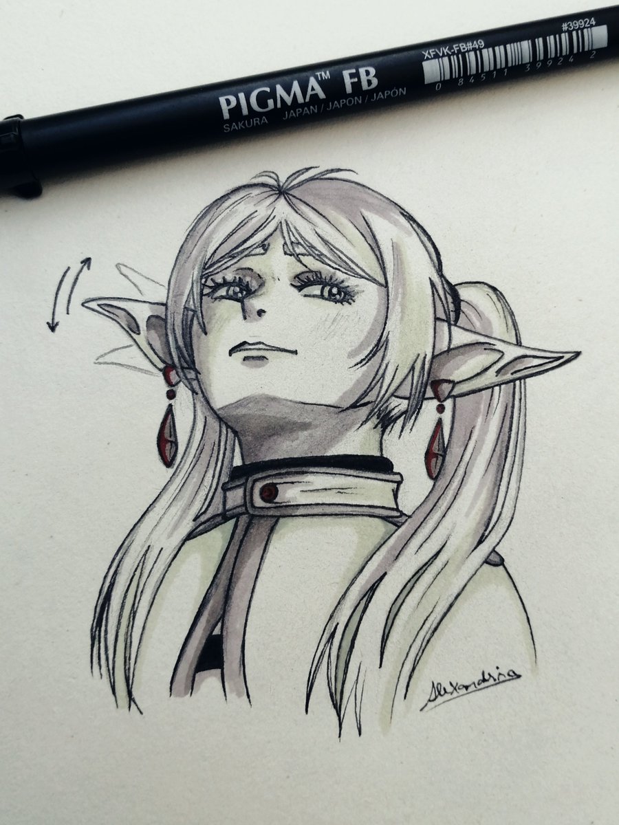 alexmcc_97's tweet image. My contribution to this trend!

That angle is not that hard once you realize the shadow on the neck does half of the work 😁

🔄 + ❤️ VERY APPRECIATED 
#Frieren