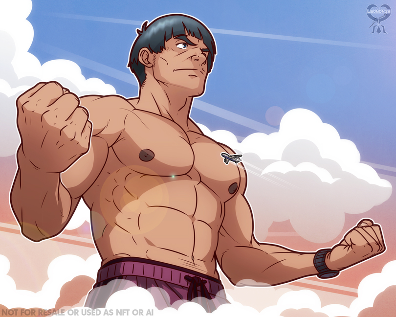 leomon32's tweet image. A very big Masaru ! #giant #bara #muscles #macrophile #Masaru #ganbarimuscle